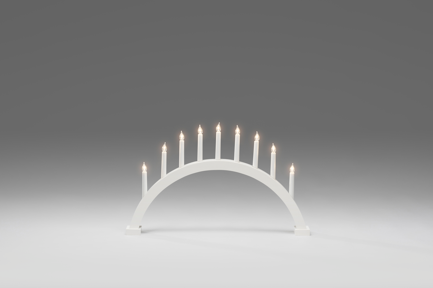 Kaarikynttelikkö Konstsmide 3579-210 9-osainen valkoinen