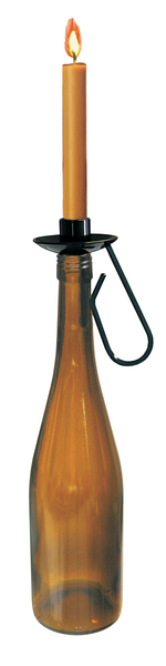 Kynttilän pidike viinipulloon Esvi musta
