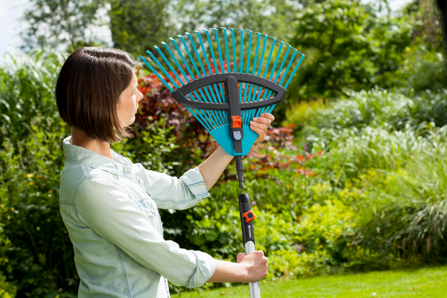 Lehtiharava ja varsi Gardena Combisystem säädettävä 03099-30
