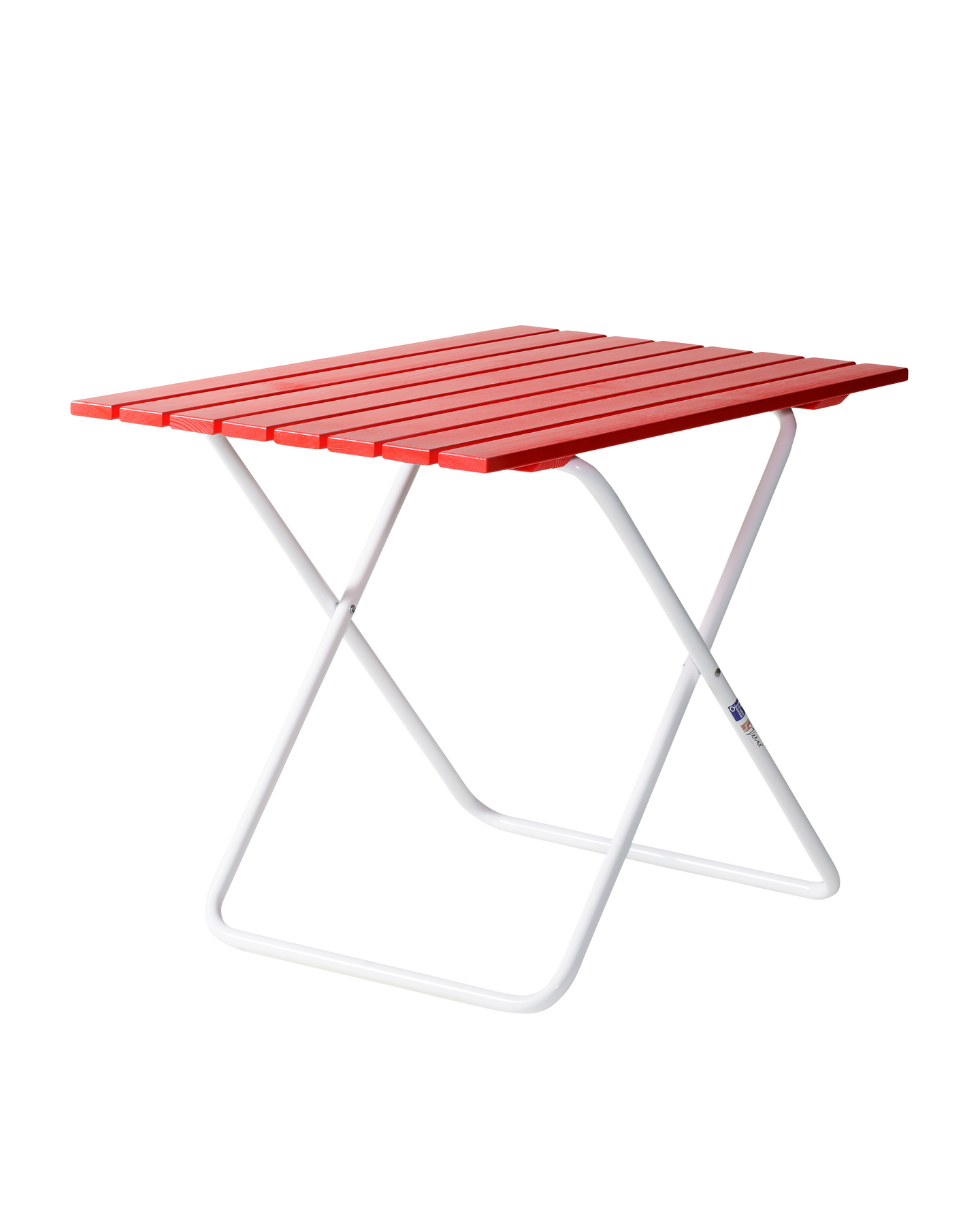 Taittopöytä Varax Retro 75x50cm puna/valkoinen