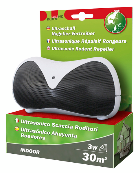 Tuholaiskarkoitin Swissinno ultraäänellä toimiva