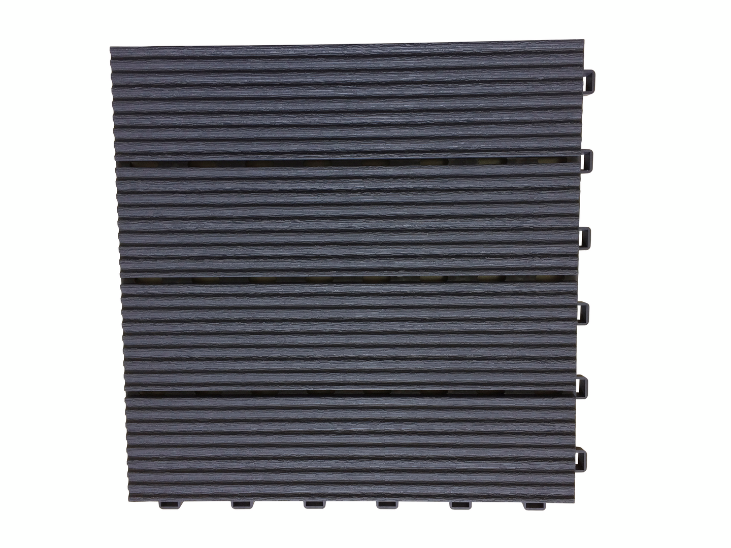 Terassilaatta Goodiy harmaa muovi 30x30 uritettu pinta