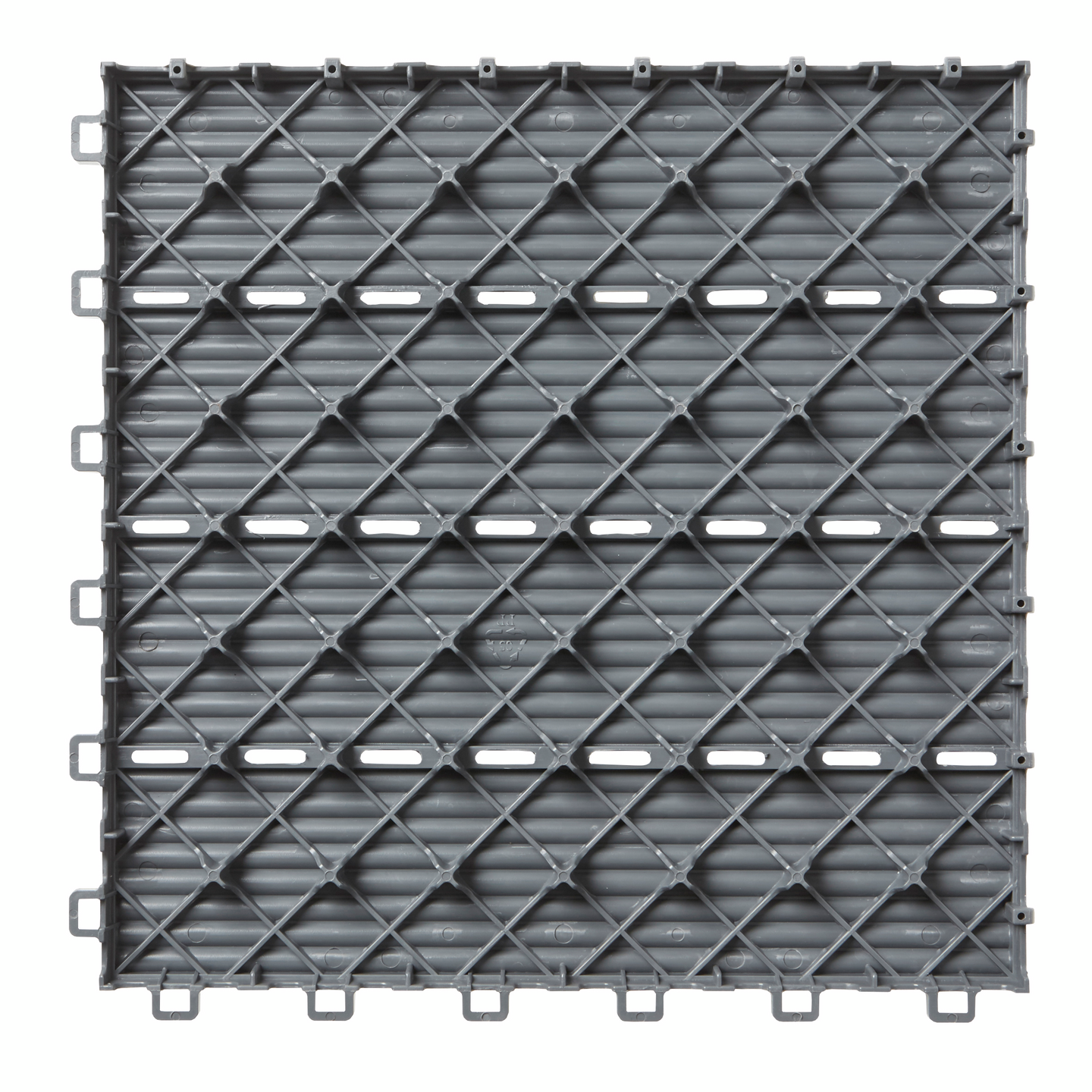 Terassilaatta Goodiy harmaa muovi 30x30 uritettu pinta