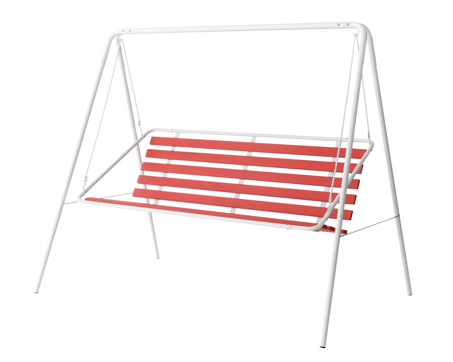 Keinu Varax Retro 3-istuttava puna/valkoinen