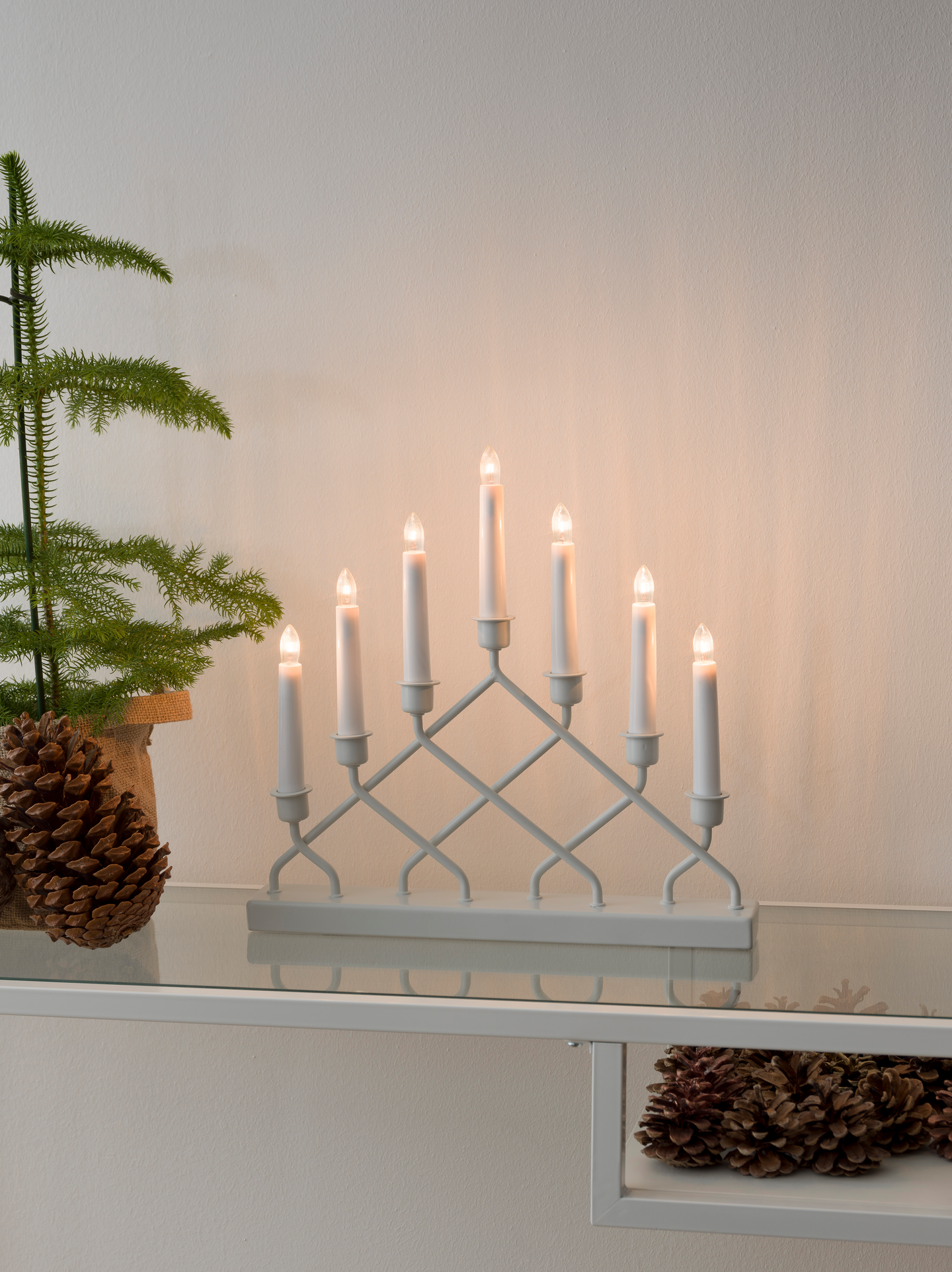 Metallikynttelikkö Konstsmide 7-osainen 3529-215TR