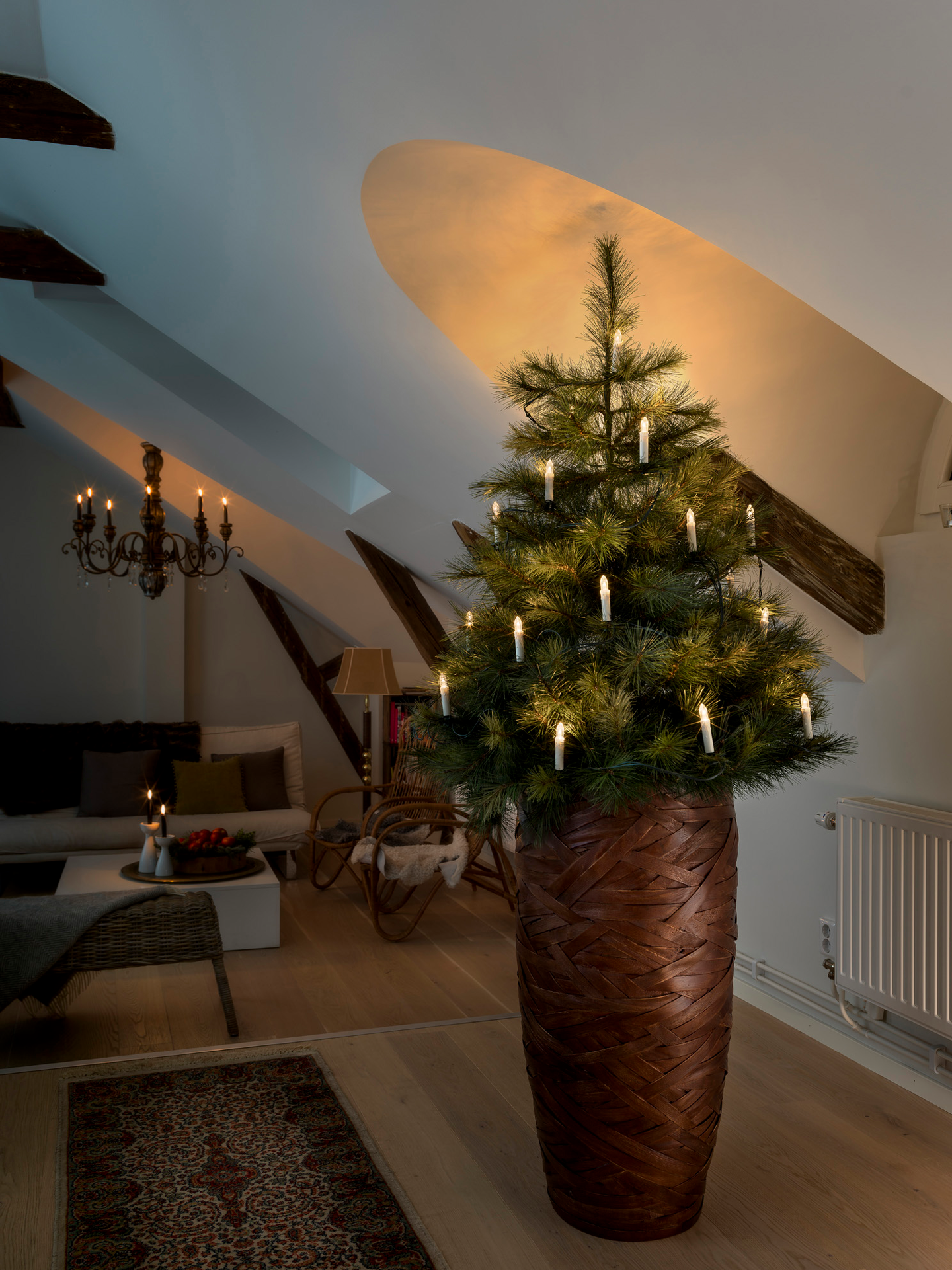 Kuusenkynttiläsarja Konstsmide 2036 15 lediä vihreä johto