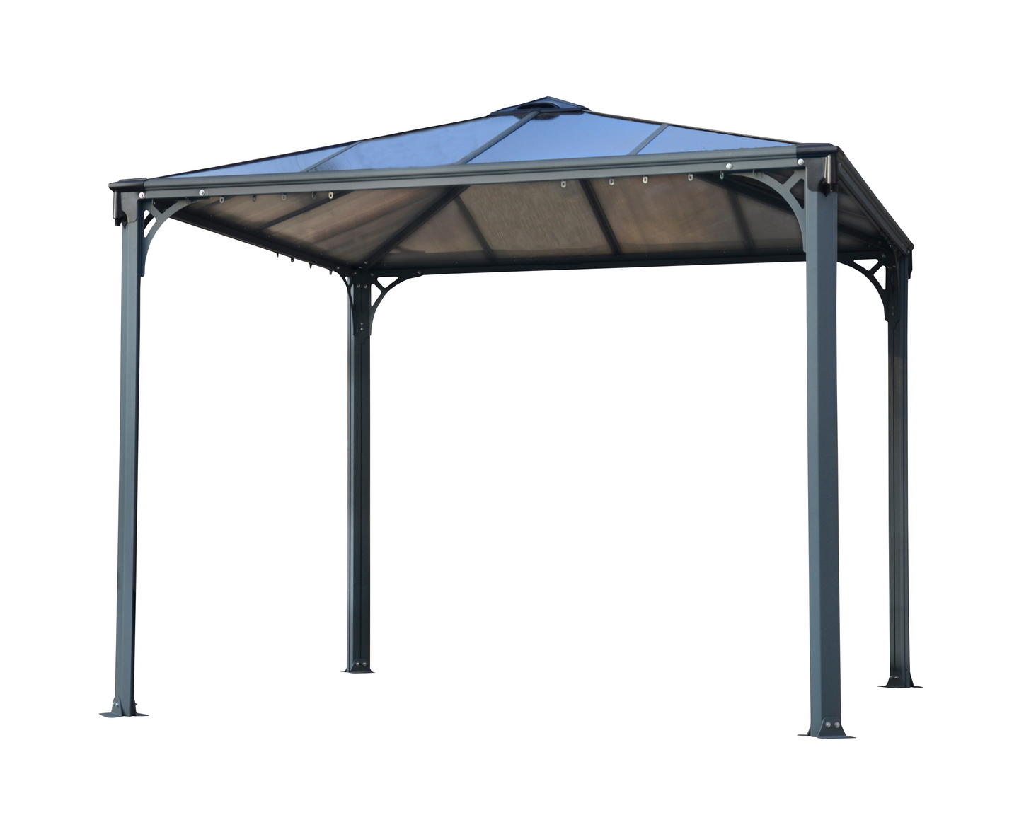 Pergola Palram-Canopia Palermo 3600 3,6x3,6m harmaa