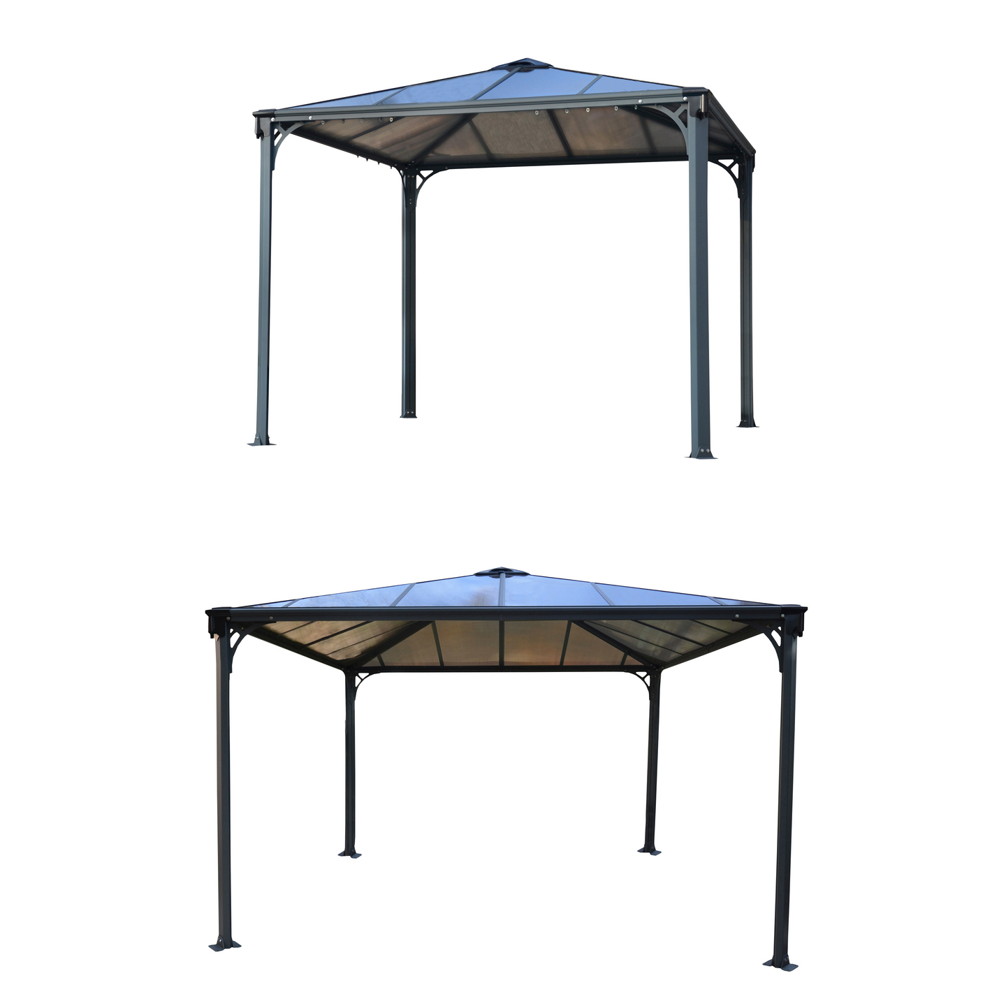 Pergola Palram-Canopia Palermo 3600 3,6x3,6m harmaa