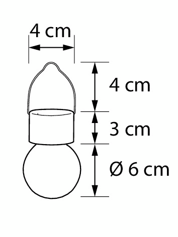 Solar-lyhty Airam Dani roikkuva