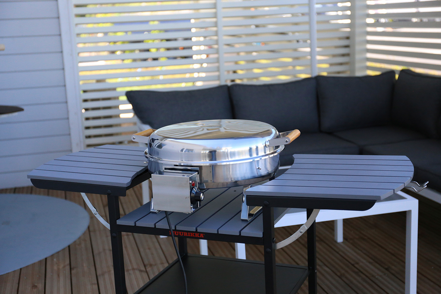 Kesäkeittiö Muurikka sähkö harmaa