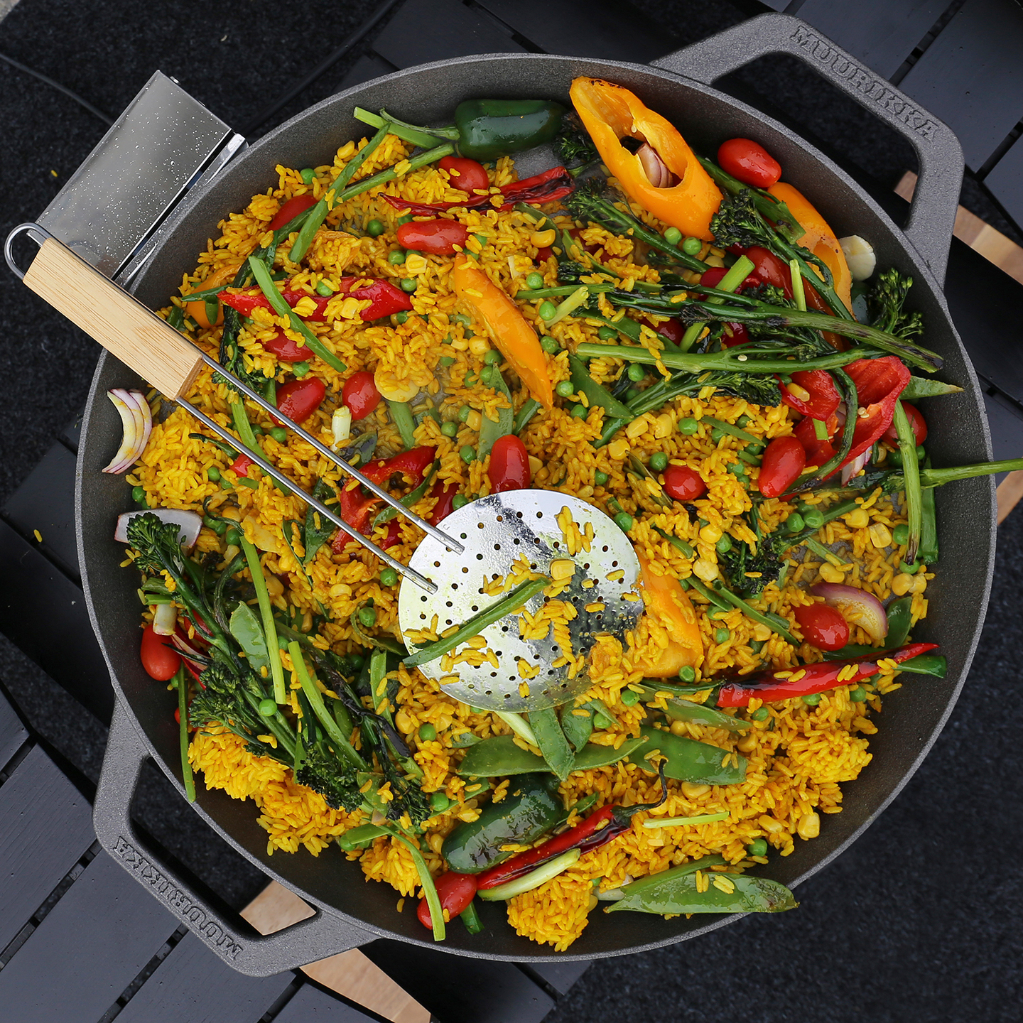 Paellapannu Muurikka 45cm valurauta