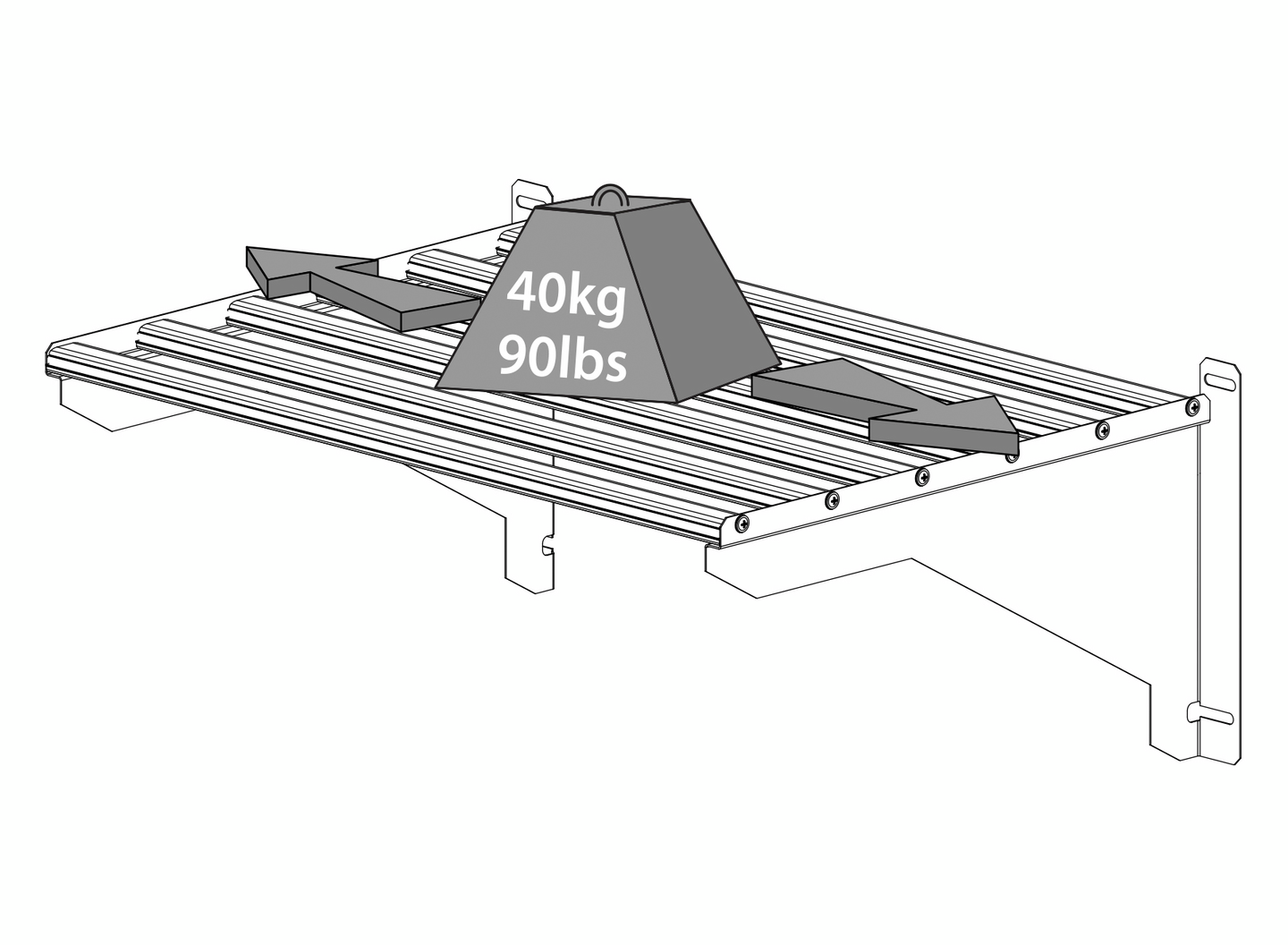 Kasvihuoneen hylly Palram-Canopia heavy duty