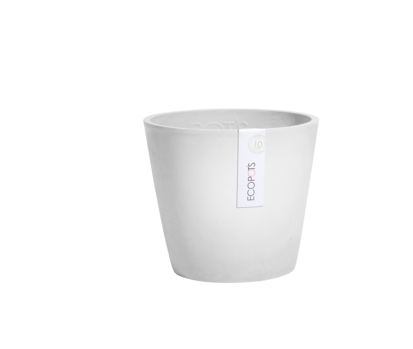 Ruukku Ecopots Amsterdam 30cm valkoharmaa