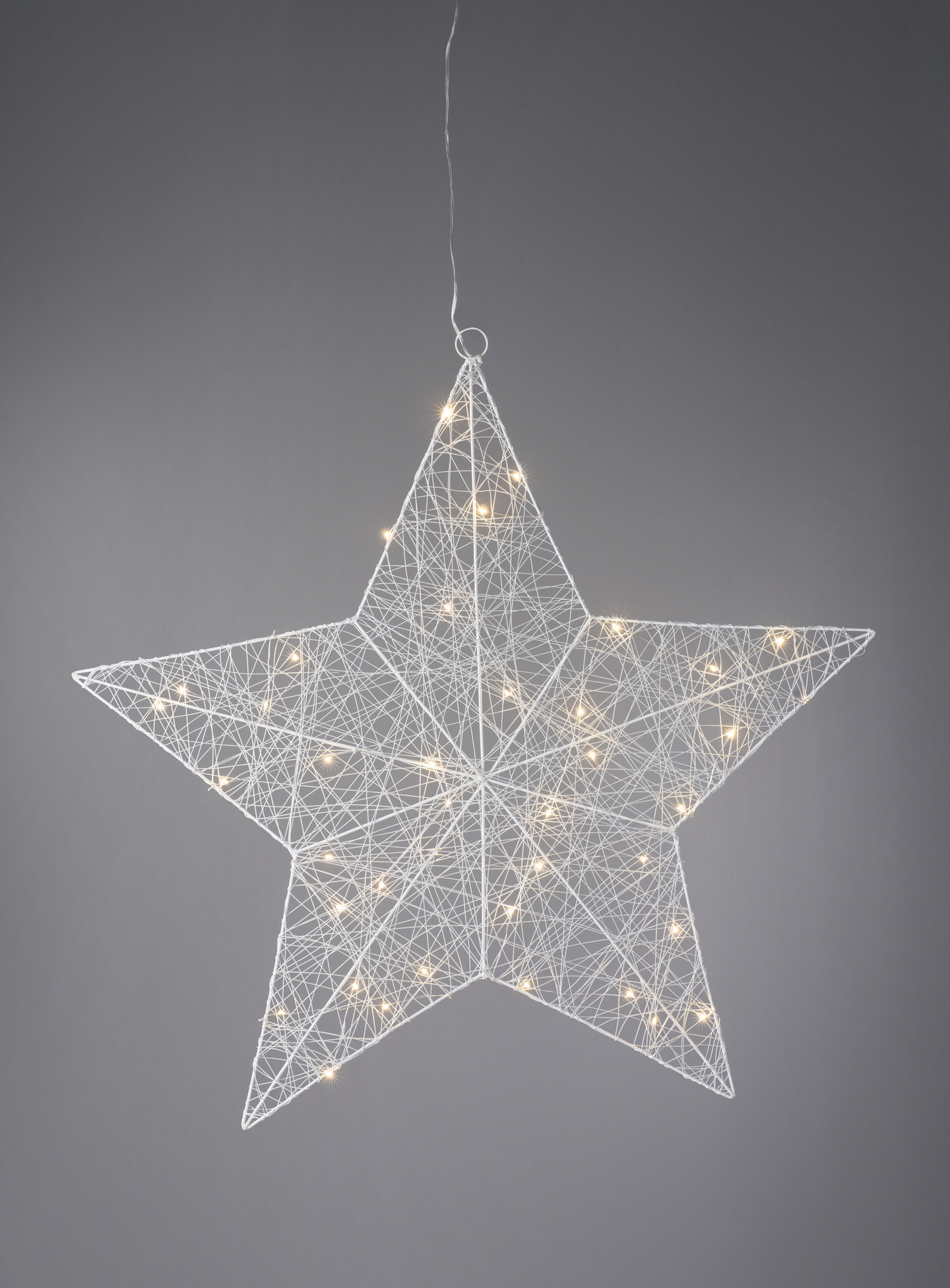 Valotähti Airam Tamar 80cm valkoinen