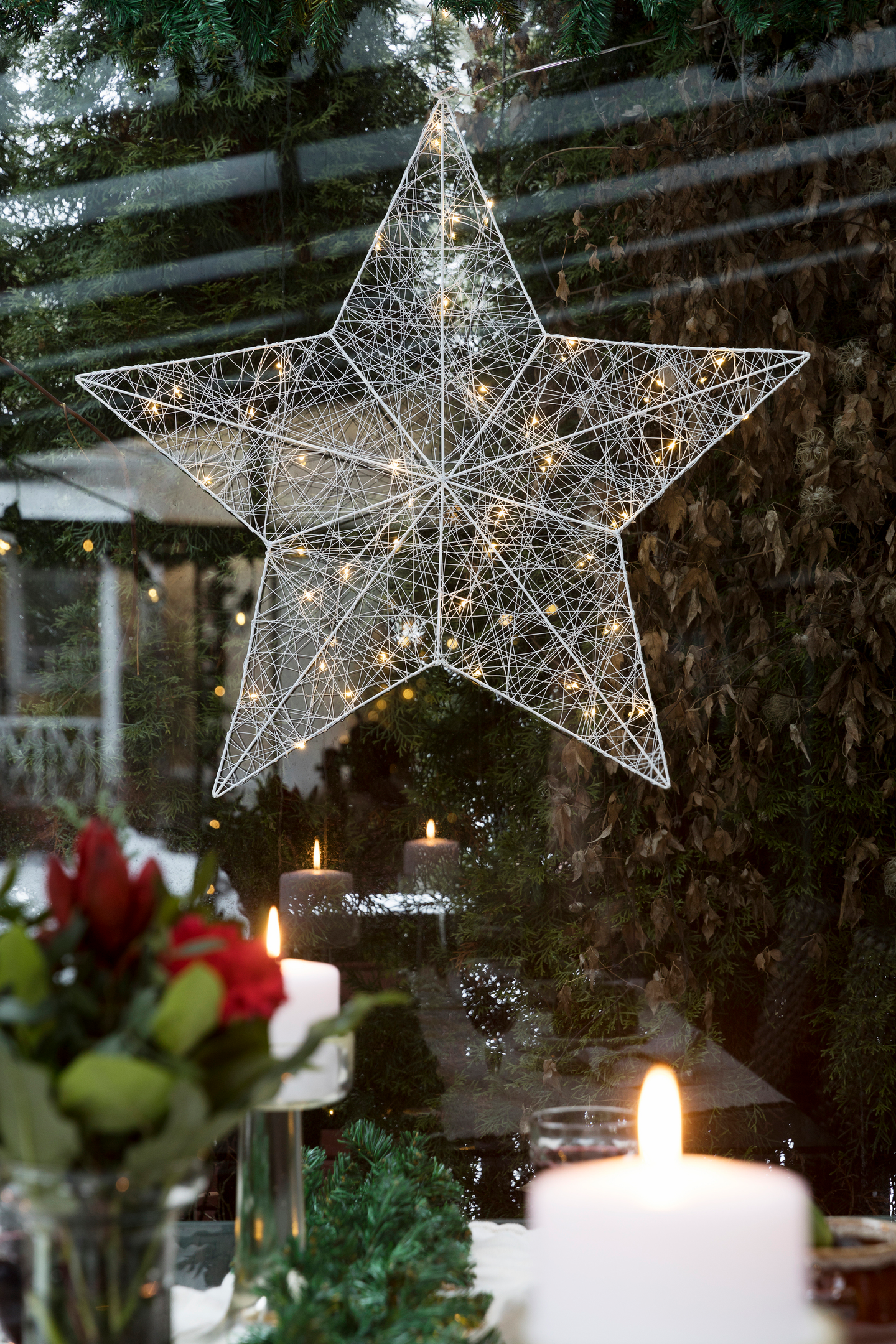 Valotähti Airam Tamar 80cm valkoinen