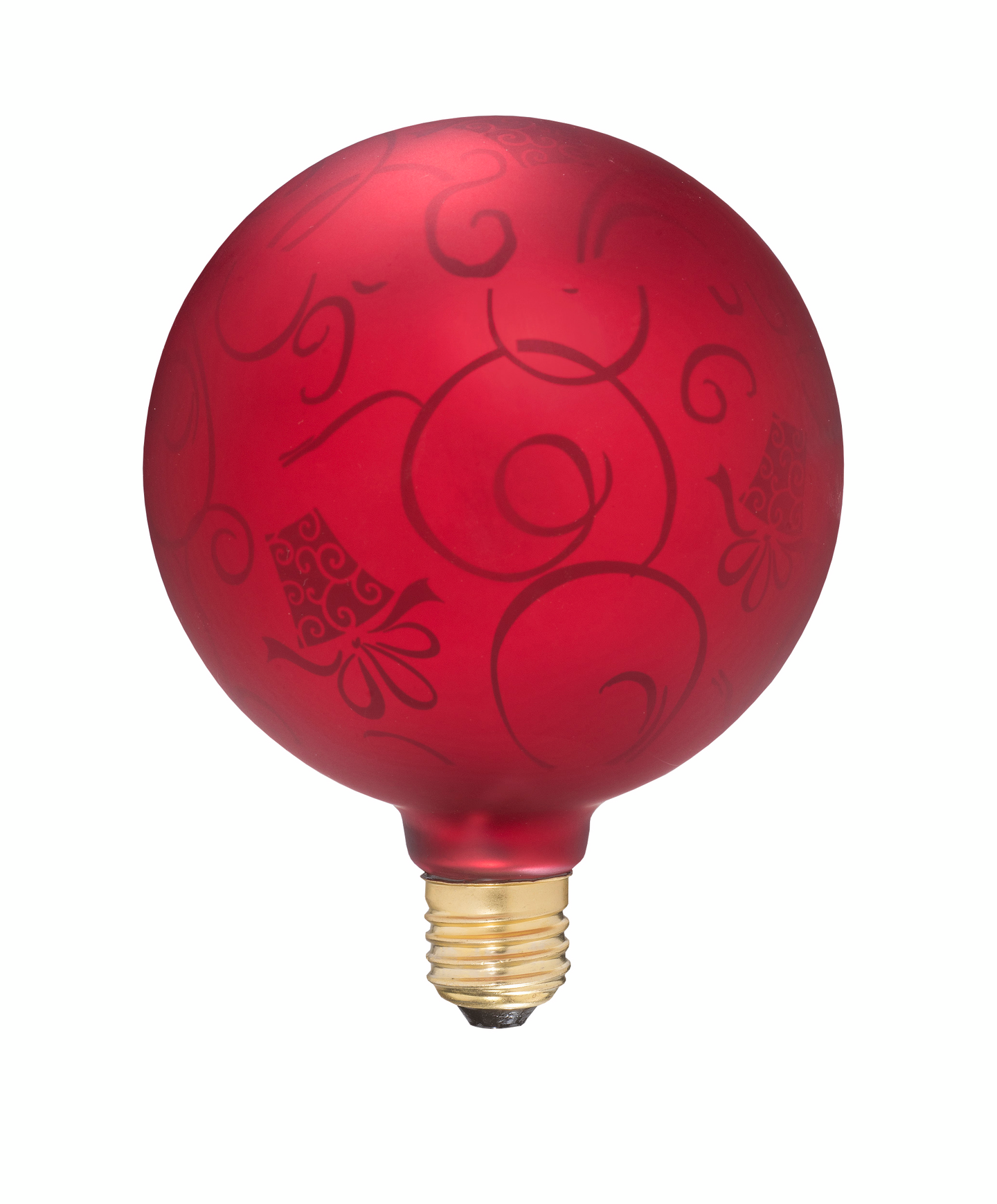 Koristelamppu Airam punainen E27 125x160mm