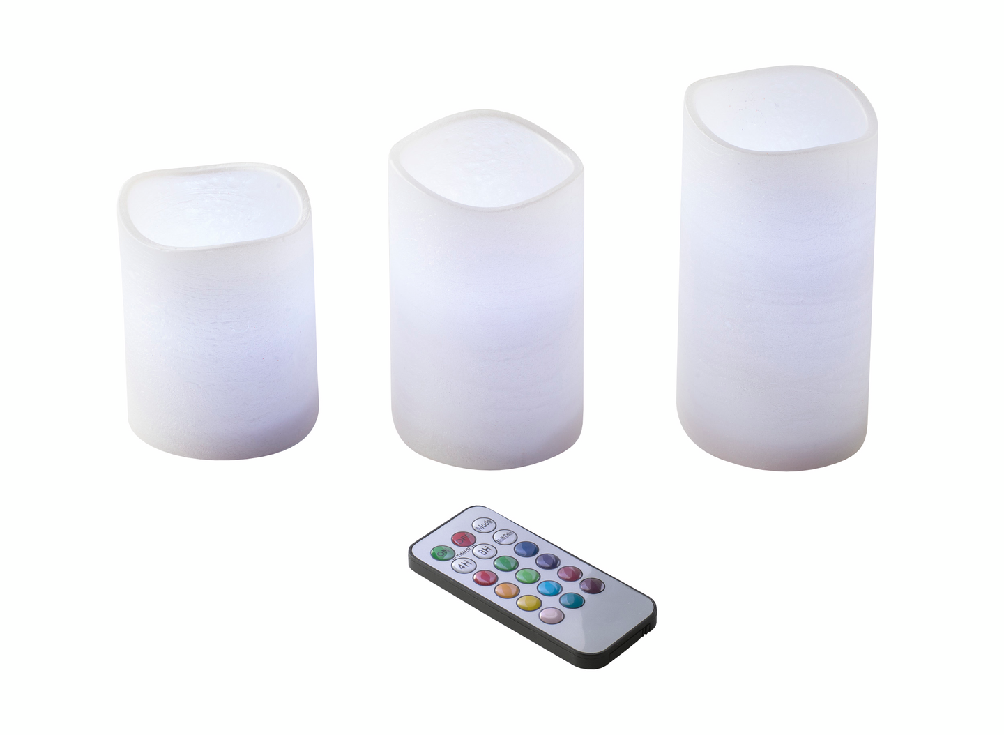 Kynttiläryhmä Airam Xena 3 kynttilää ja kaukosäädin