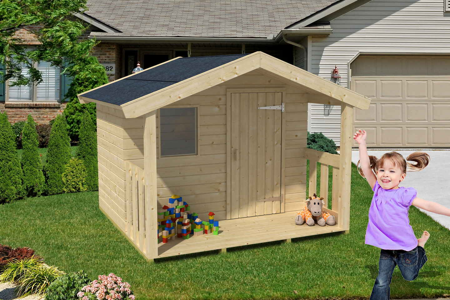 Leikkimökki Michel 3,2m²