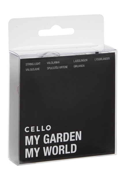 Valolanka Cello 40 lediä IP20 hopea