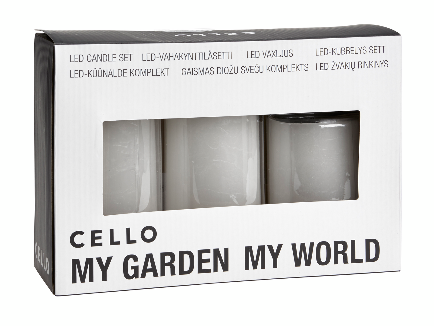 Led-vahakynttilä Cello 3kpl