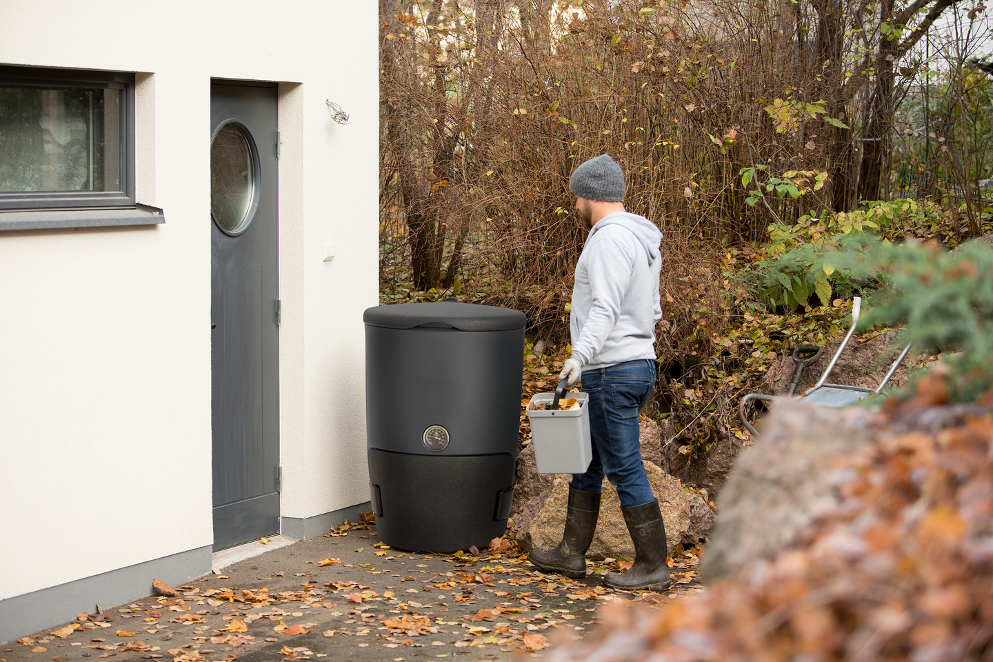 Kotikompostori Kekkilä 230l harmaa