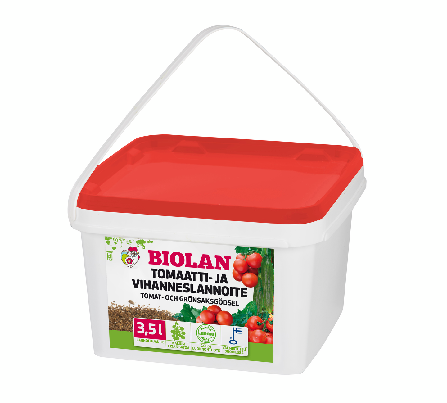 Tomaatti- ja vihanneslannoite Biolan 3,5l