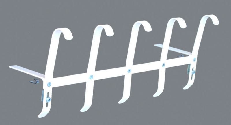 Kukkalaatikon ikkunalautateline Esvi valkoinen