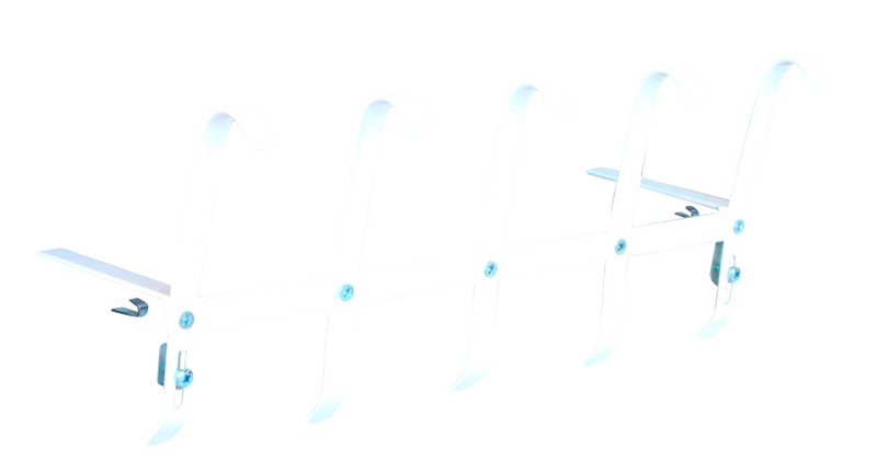 Kukkalaatikon ikkunalautateline Esvi valkoinen