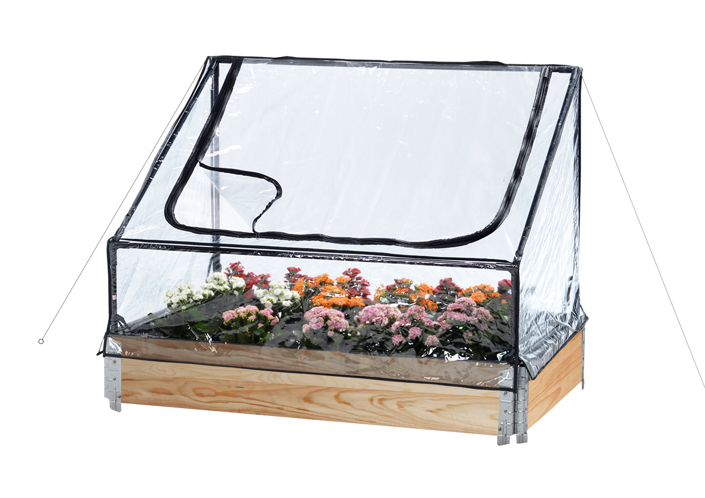 Pienoiskasvihuone HORTUS matala 115x76x40/70cm