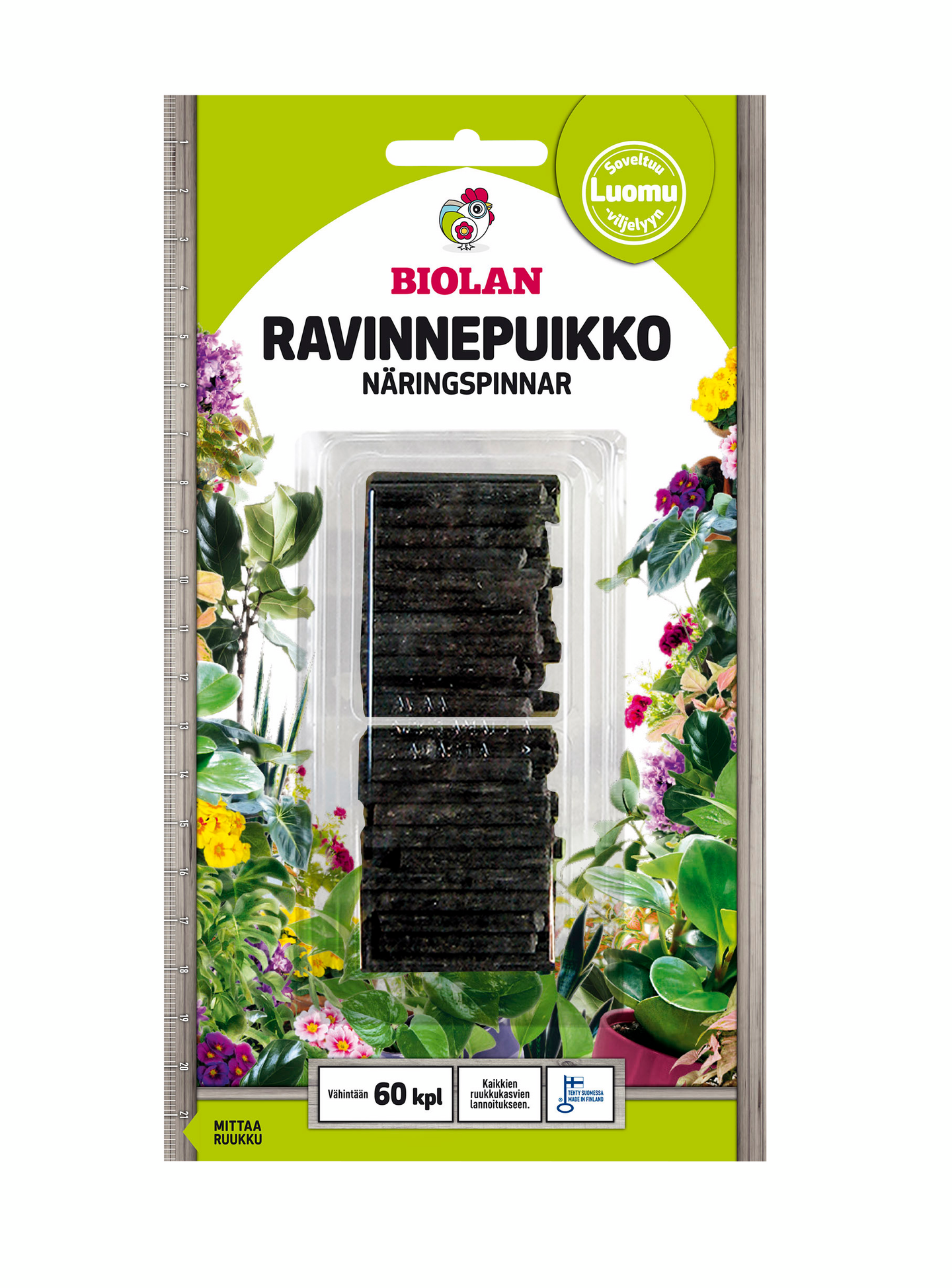 Ravinnepuikko Biolan 60kpl