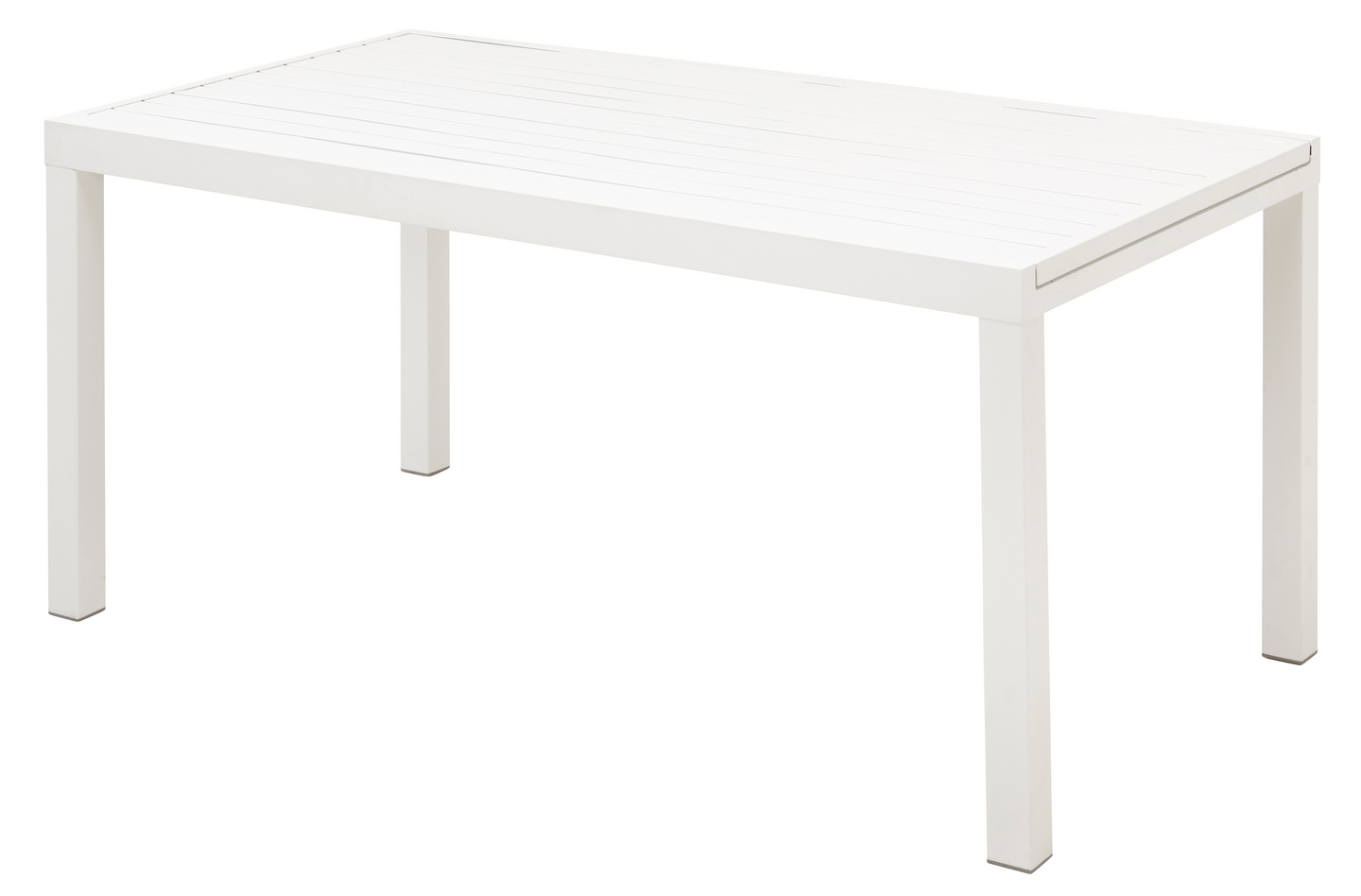 Jatkopöytä Cello Modena valkoinen alumiini 160/240x90x75cm