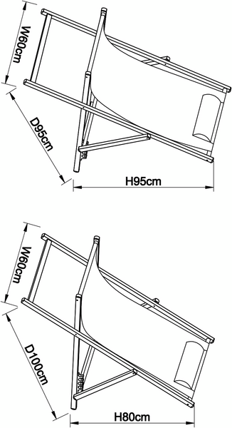 Aurinkotuoli Cello Palma harmaa/valkoinen