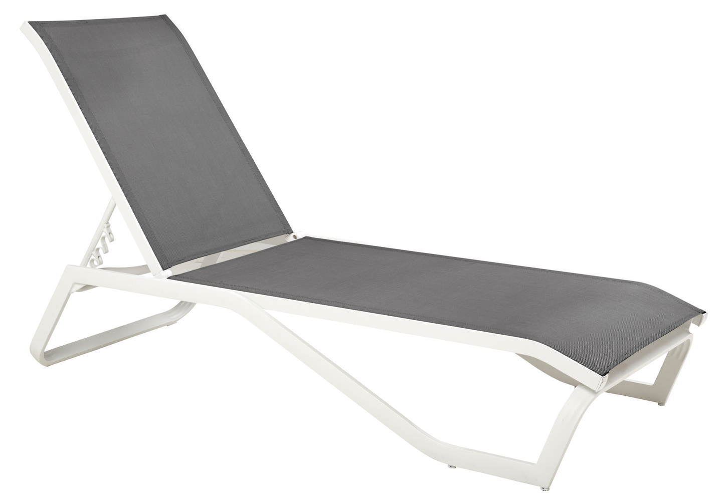 Aurinkotuoli Cello Menorca valkoinen/harmaa