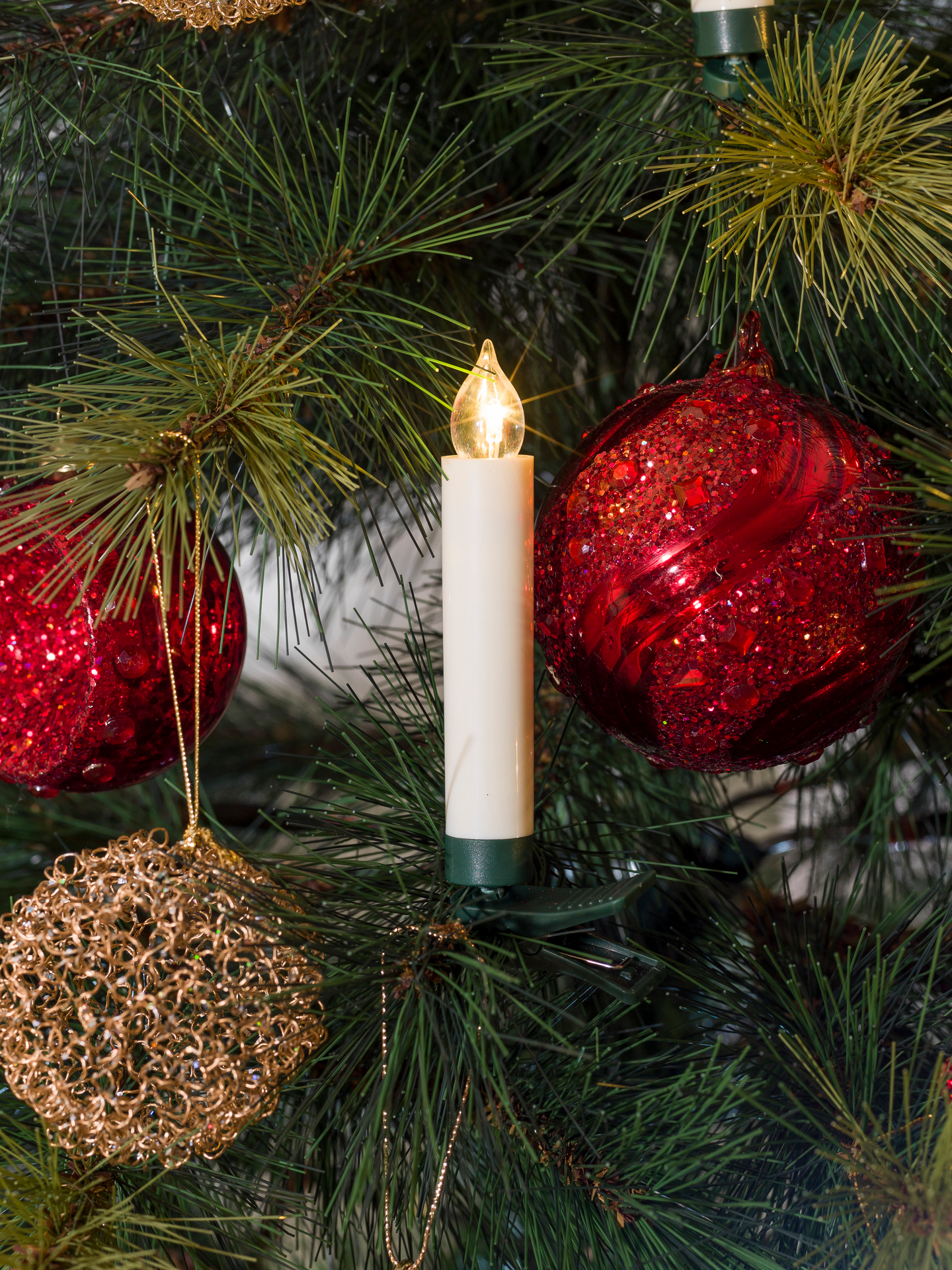 Kuusenkynttilät Konstsmide 1900-100 kaukosäätimellä paristokäyttöiset 10kpl