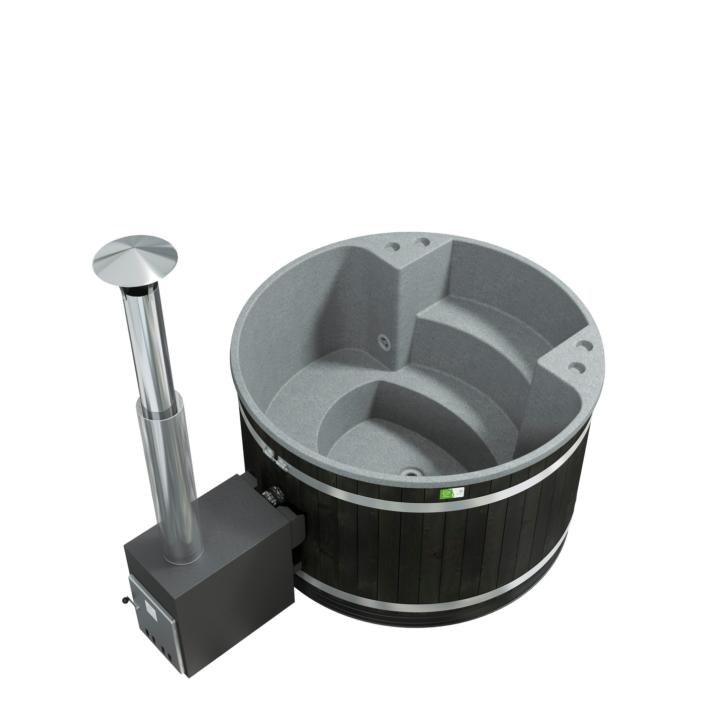 Kylpytynnyri Kirami Family M CULT-si ST hiilenmusta/harmaa