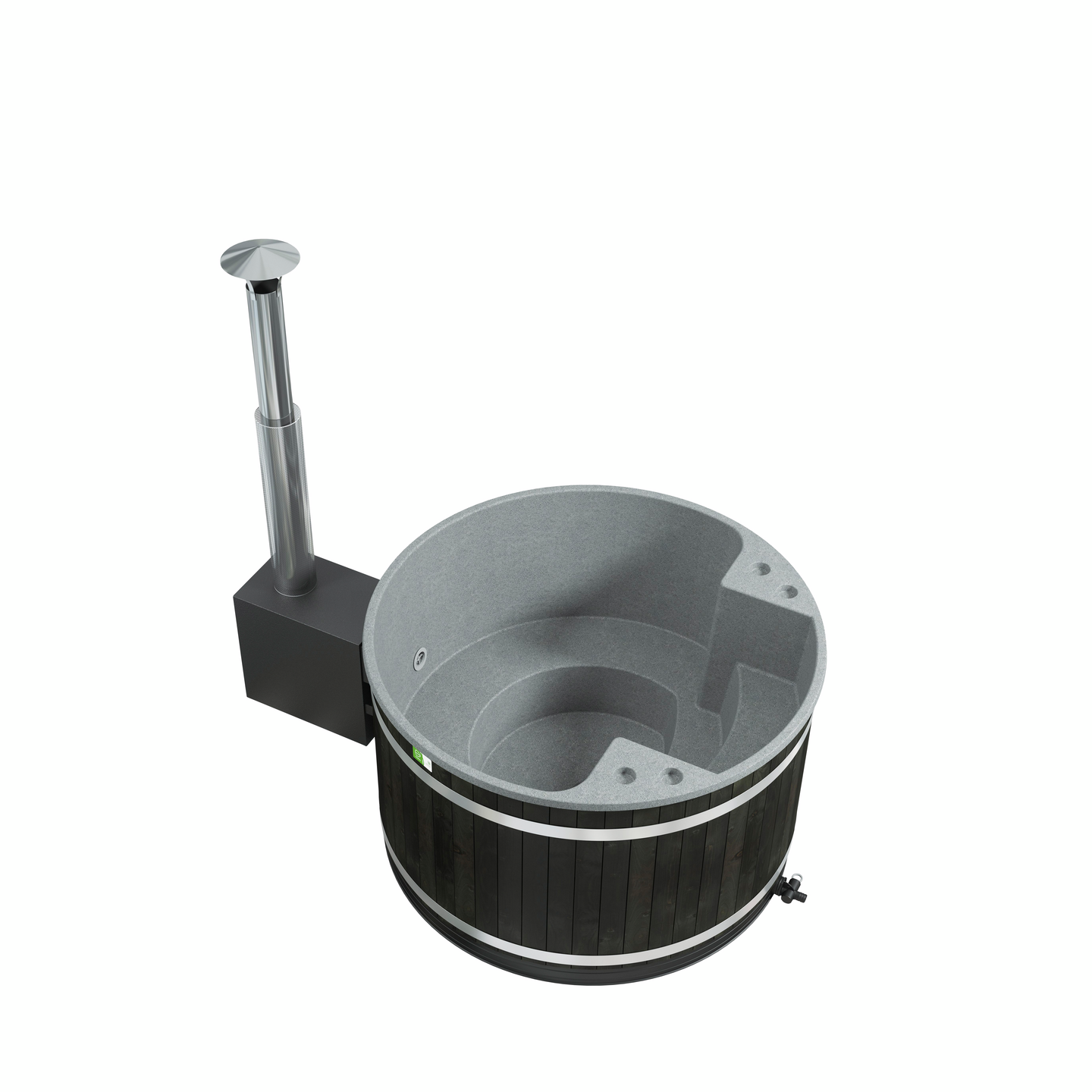 Kylpytynnyri Kirami Family M CULT-si ST hiilenmusta/harmaa