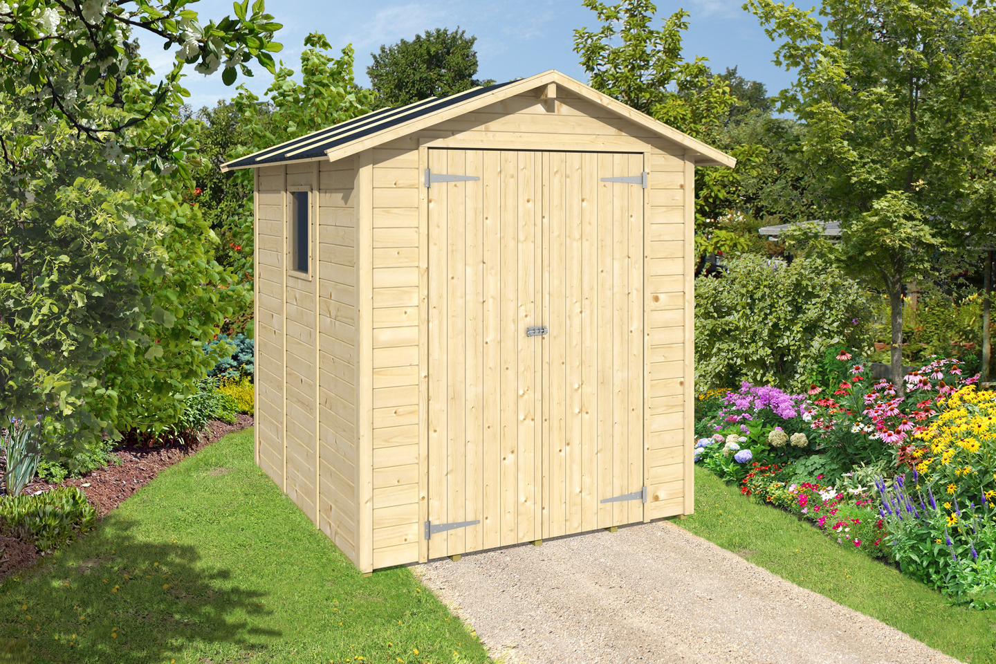 Pihavarasto Goodiy Kalmar 3,3m² 184x178cm