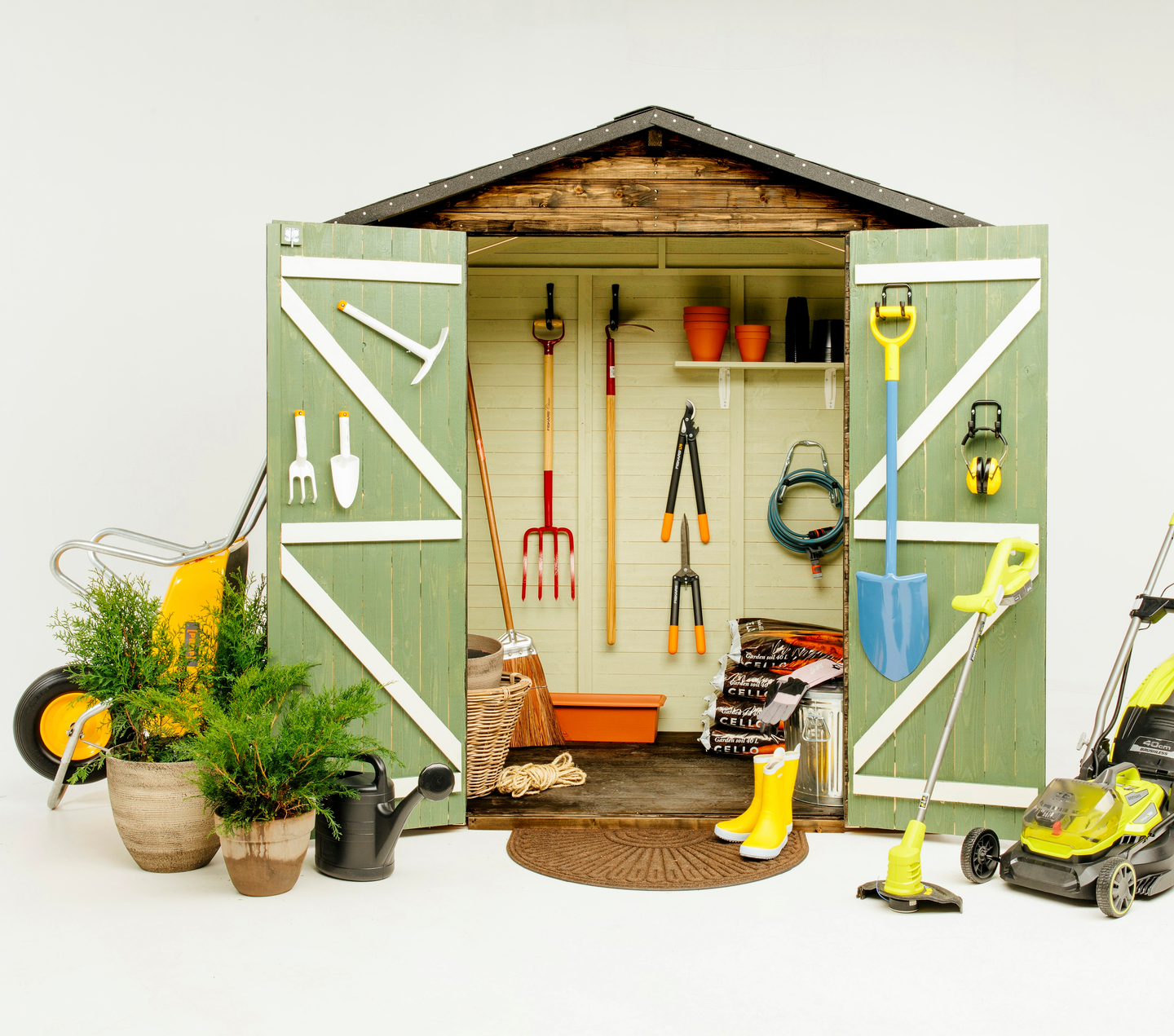 Pihavarasto Goodiy Kalmar 3,3m² 184x178cm