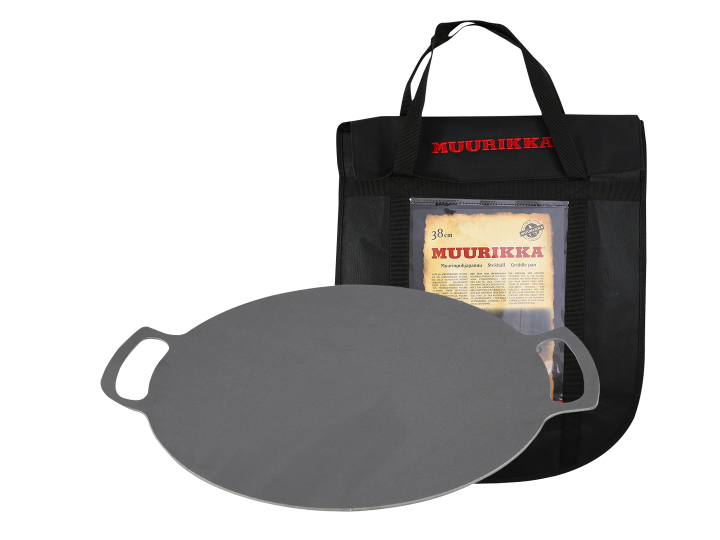 Muurinpohjapannu Muurikka 38cm suojapussissa