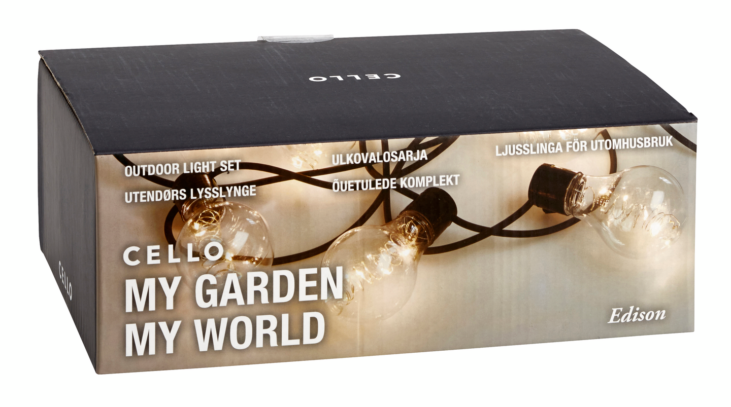 Led-lamppusarja Cello Edison IP44