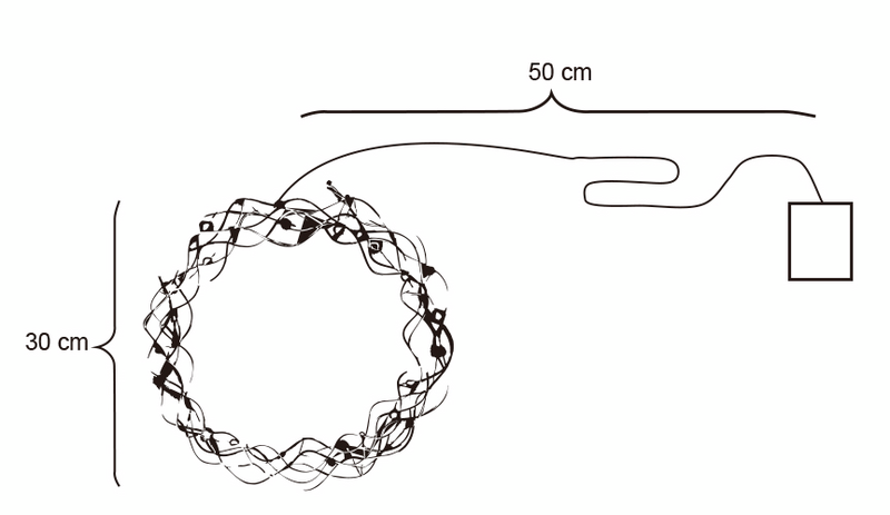 Led-kranssi Cello 30cm IP20