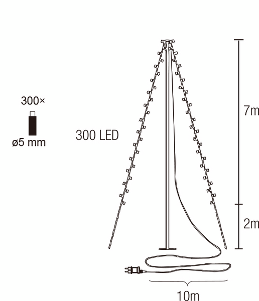 Latvasarja Cello 7m IP44