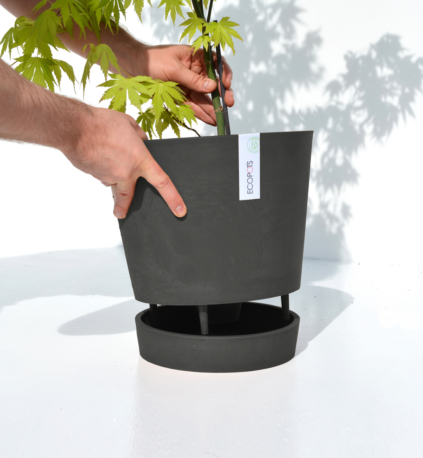 Ruukku Ecopots Venetsia 30cm tummanharmaa