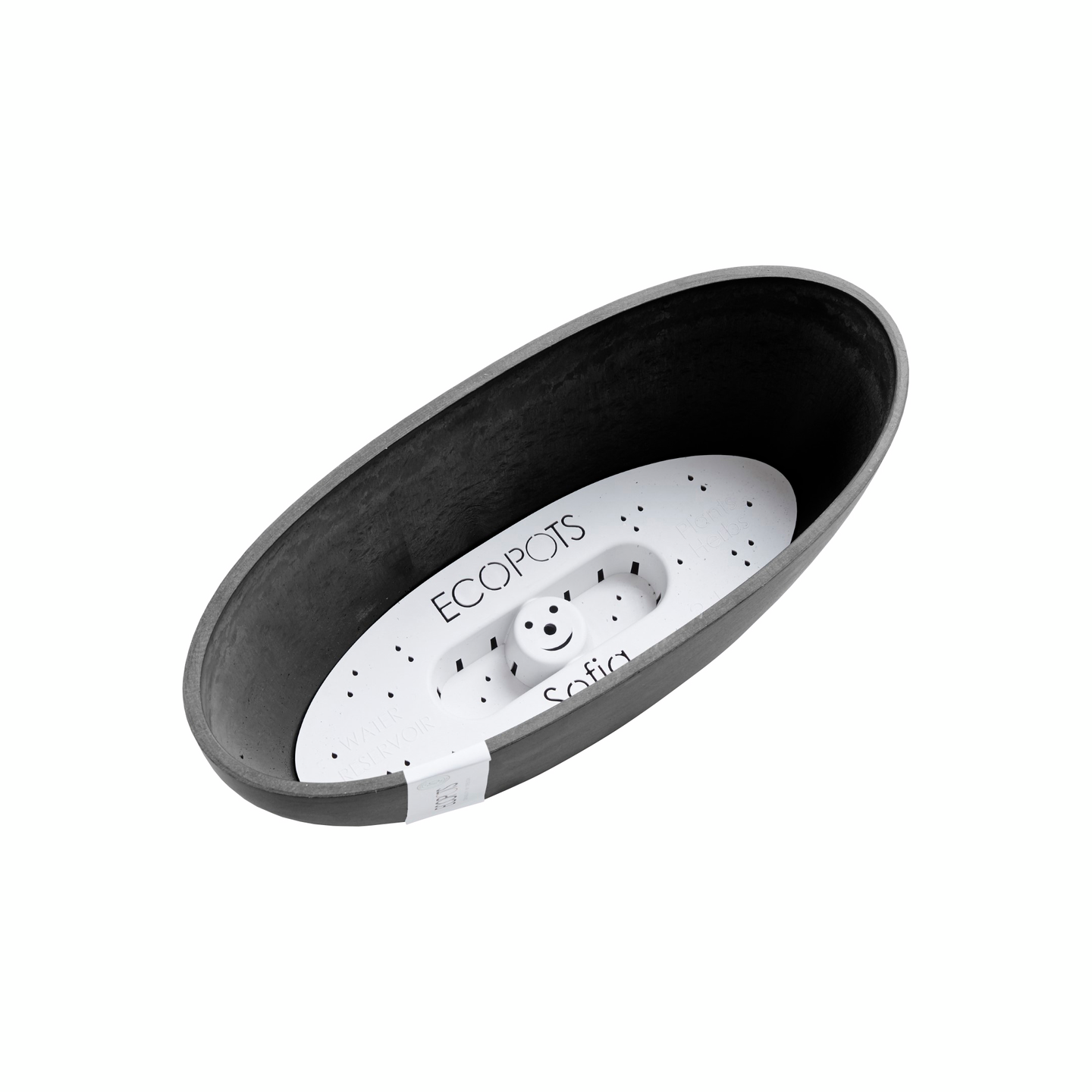 Ruukku Ecopots Sofia 30cm tummanharmaa