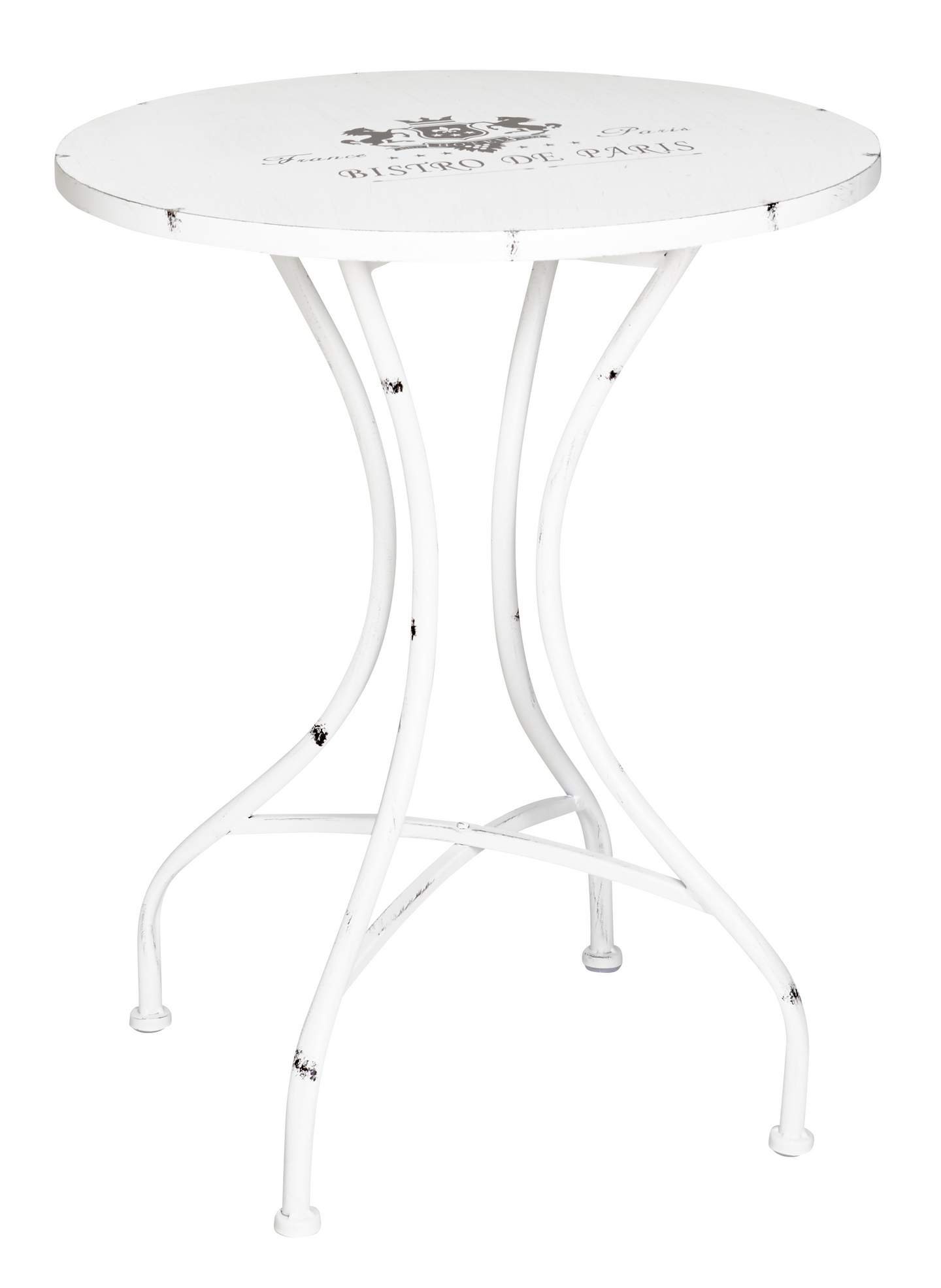 Parvekesetti Saba pöytä ja 2 tuolia valkoinen metallia