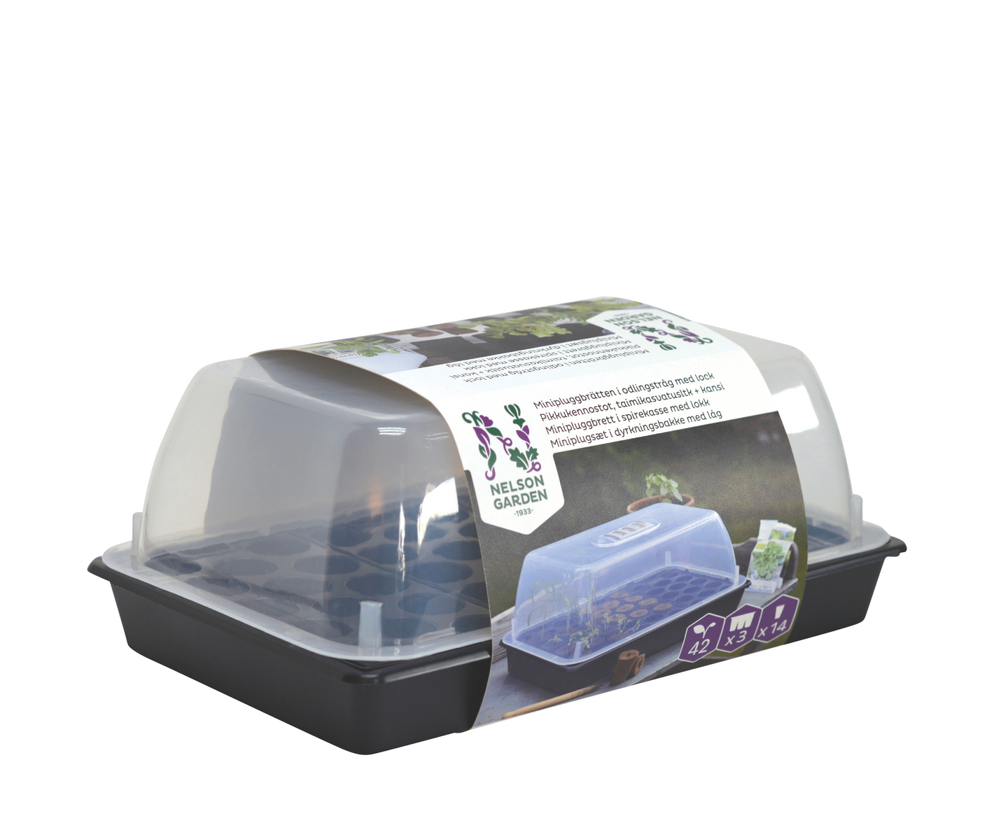 Pikkukennostot Nelson Garden + taimikasvatuslaatikko kannella