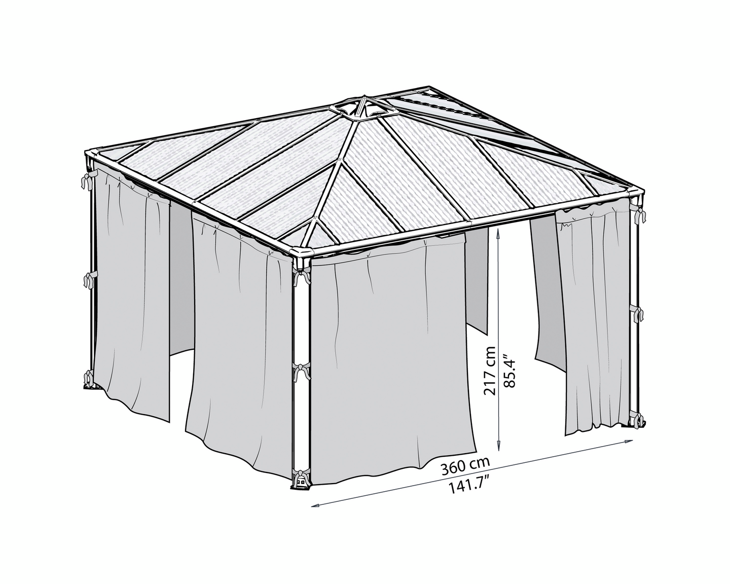 Verhosetti Palram-Canopia Palermo 3600