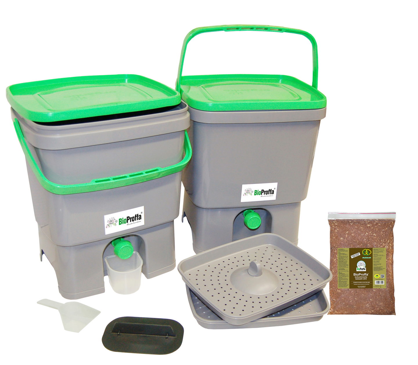 Keittiökompostori BioProffa bokashi organko 16l tuplapakkaus