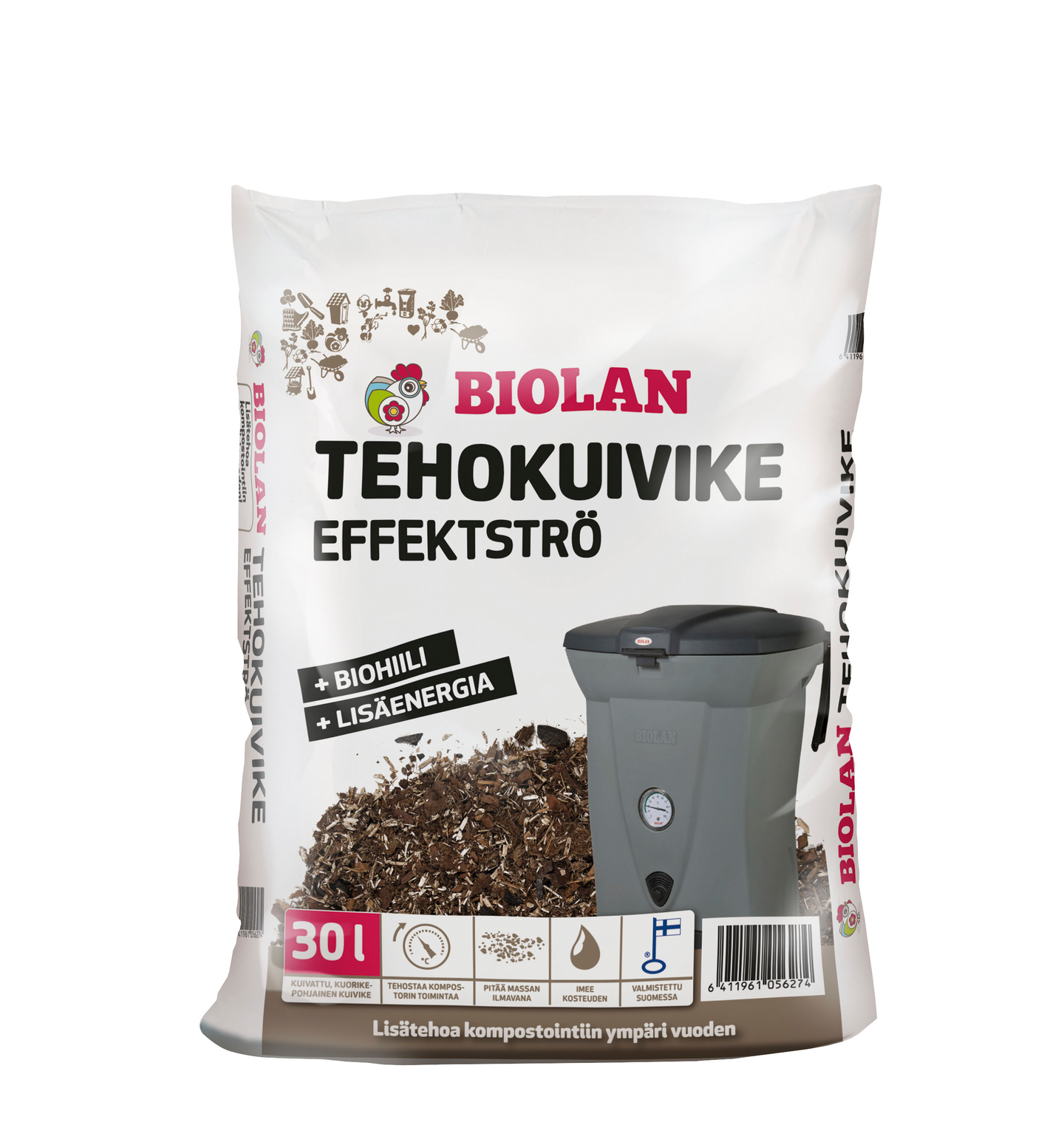 Tehokuivike Biolan 30l