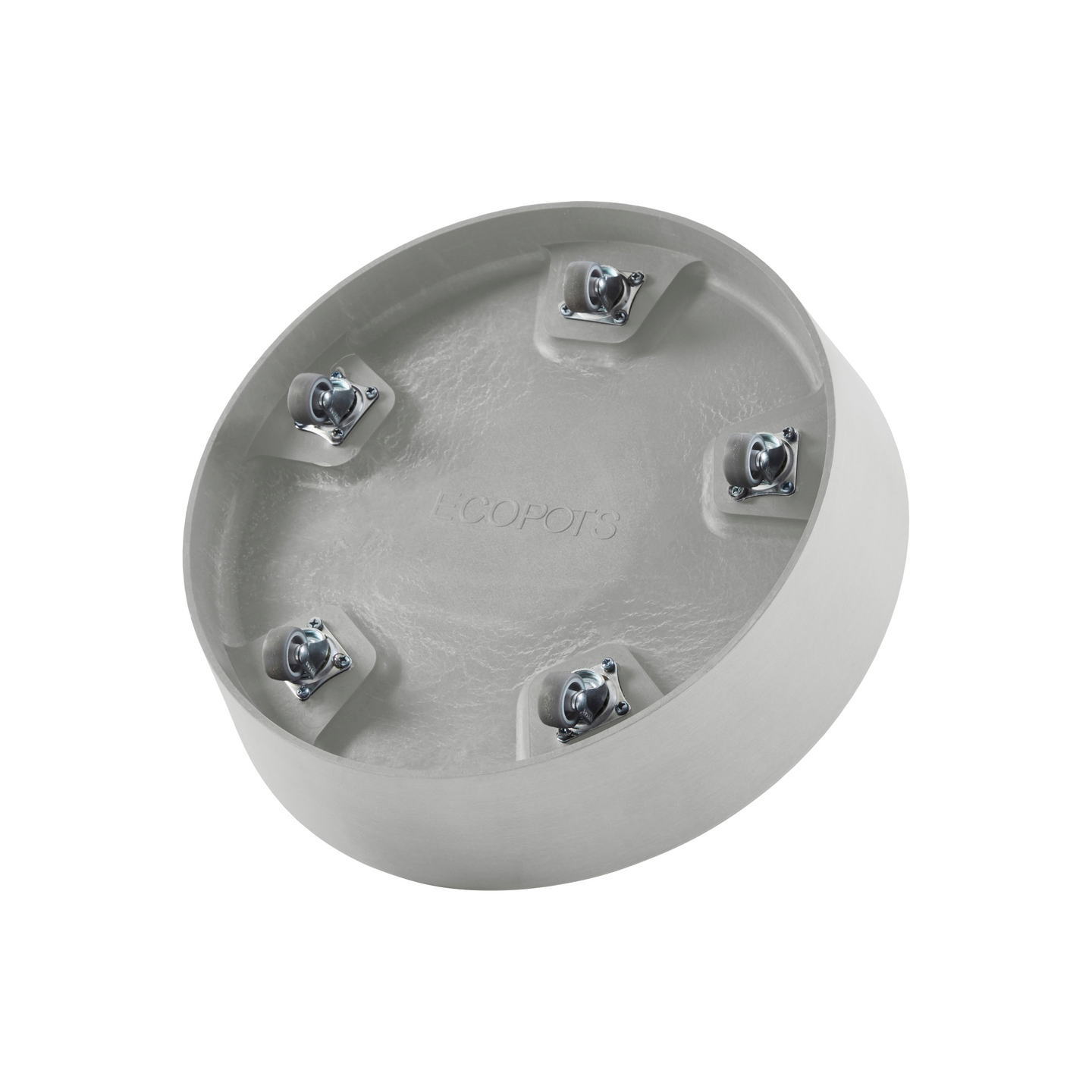 Aluslautanen pyörillä Ecopots 40cm valkoharmaa